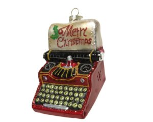 adornos de navidad para lectores - máquina de escribir - arantxarufo.com